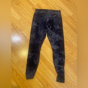 Black/grey smokey lulu align leggings